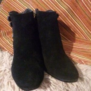 Sam Edelman black suede studded boots